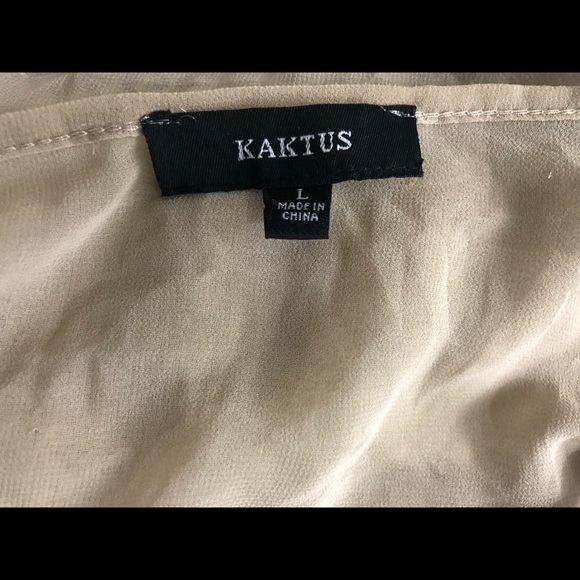 💢SOLD💢 Kaktus Sheer Lace Up Ruffle Collar Large - Picture 8 of 8